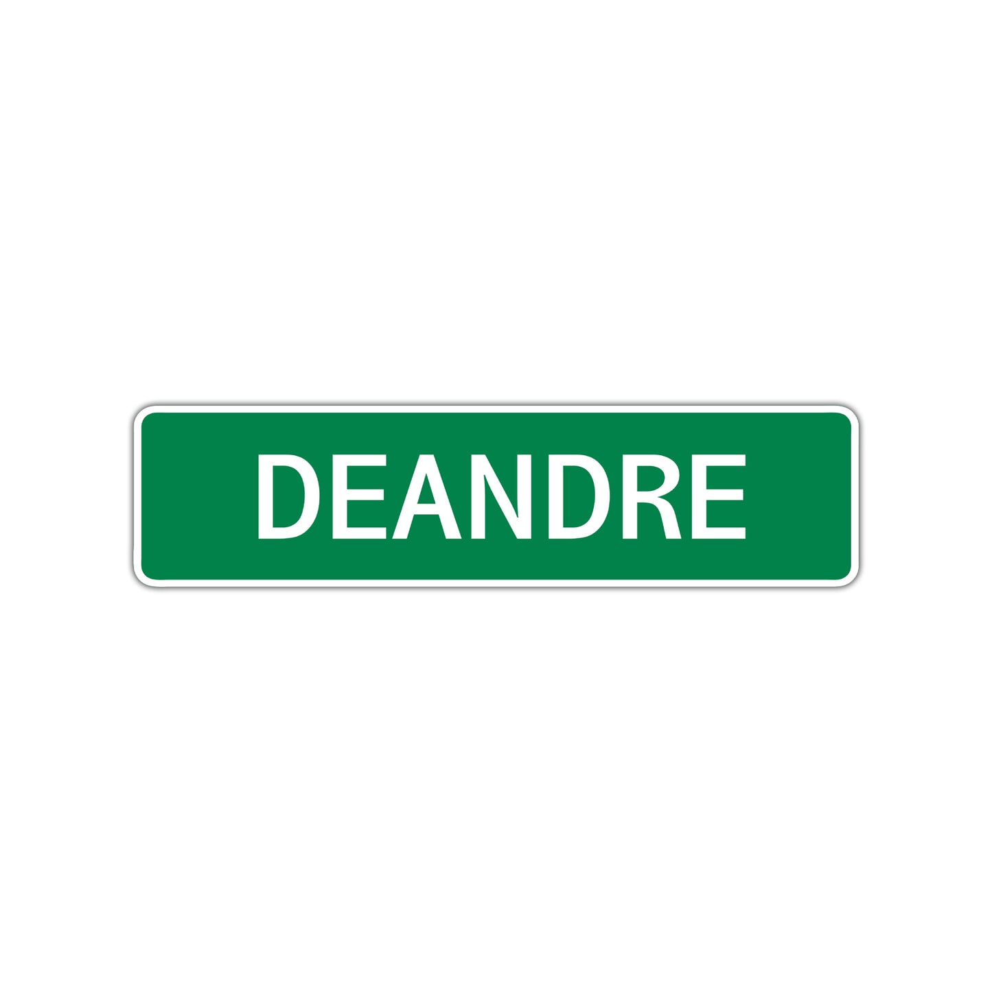 Deandre Street Sign Children Name Room Plate