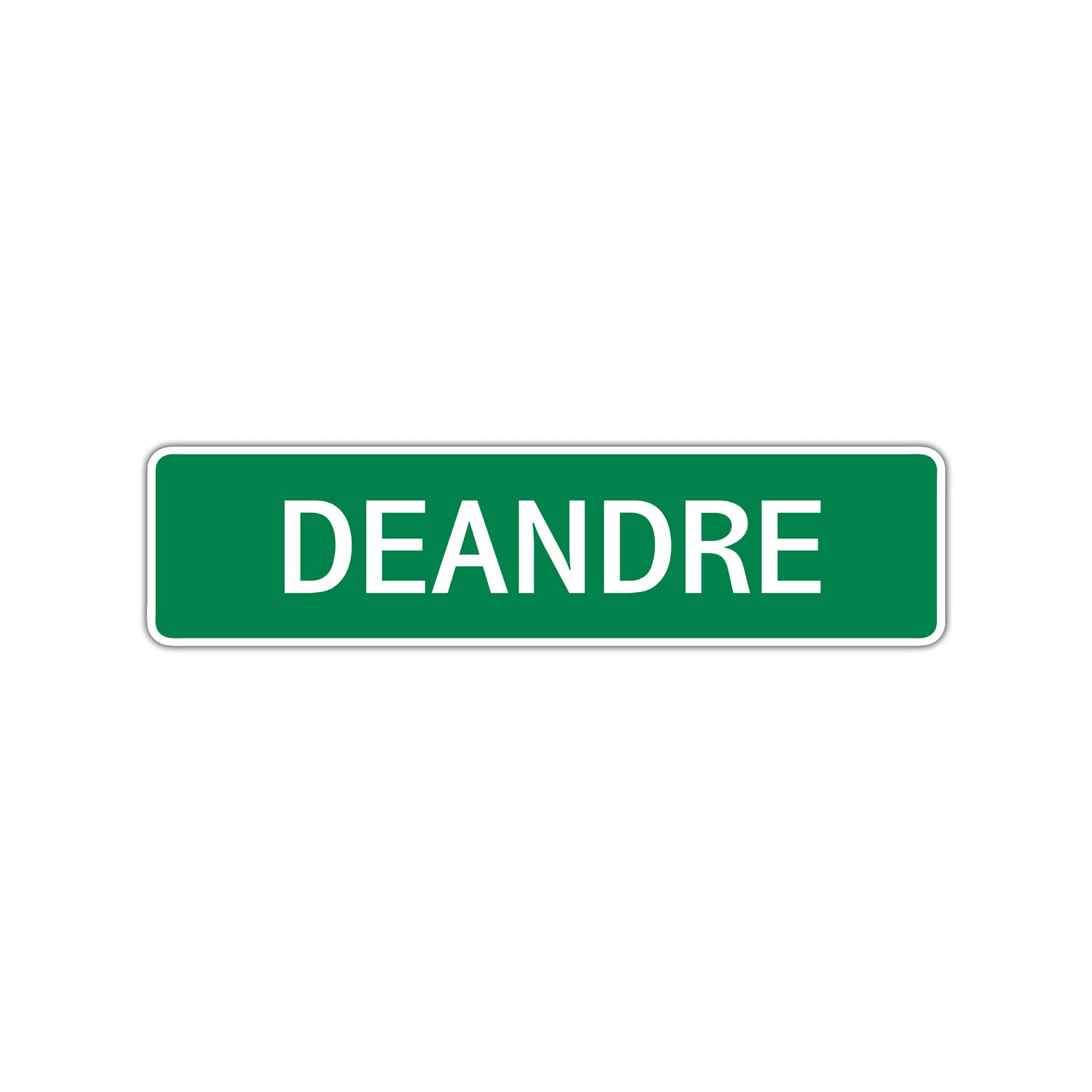 Deandre Street Sign Children Name Room Plate