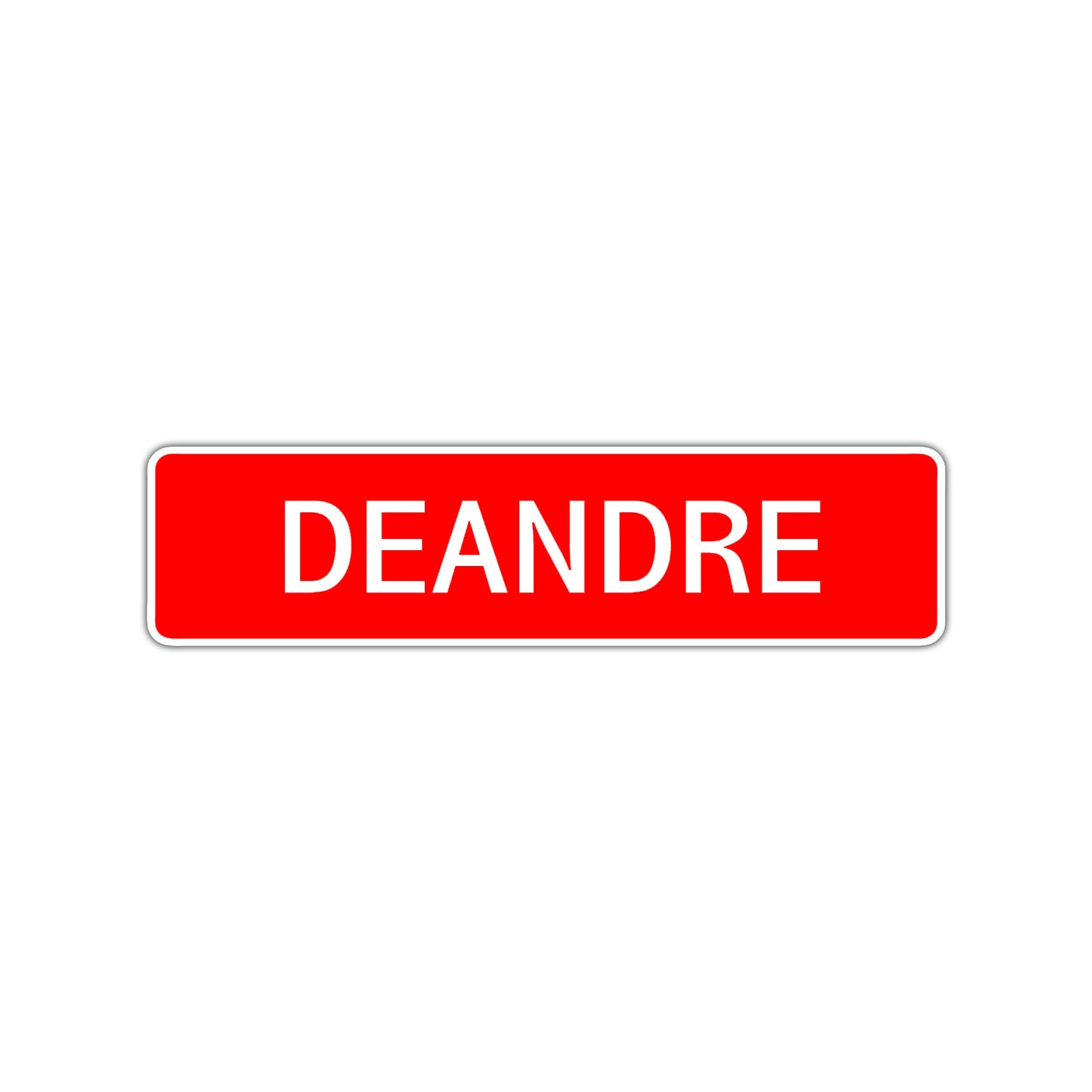 Deandre Street Sign Children Name Room Plate