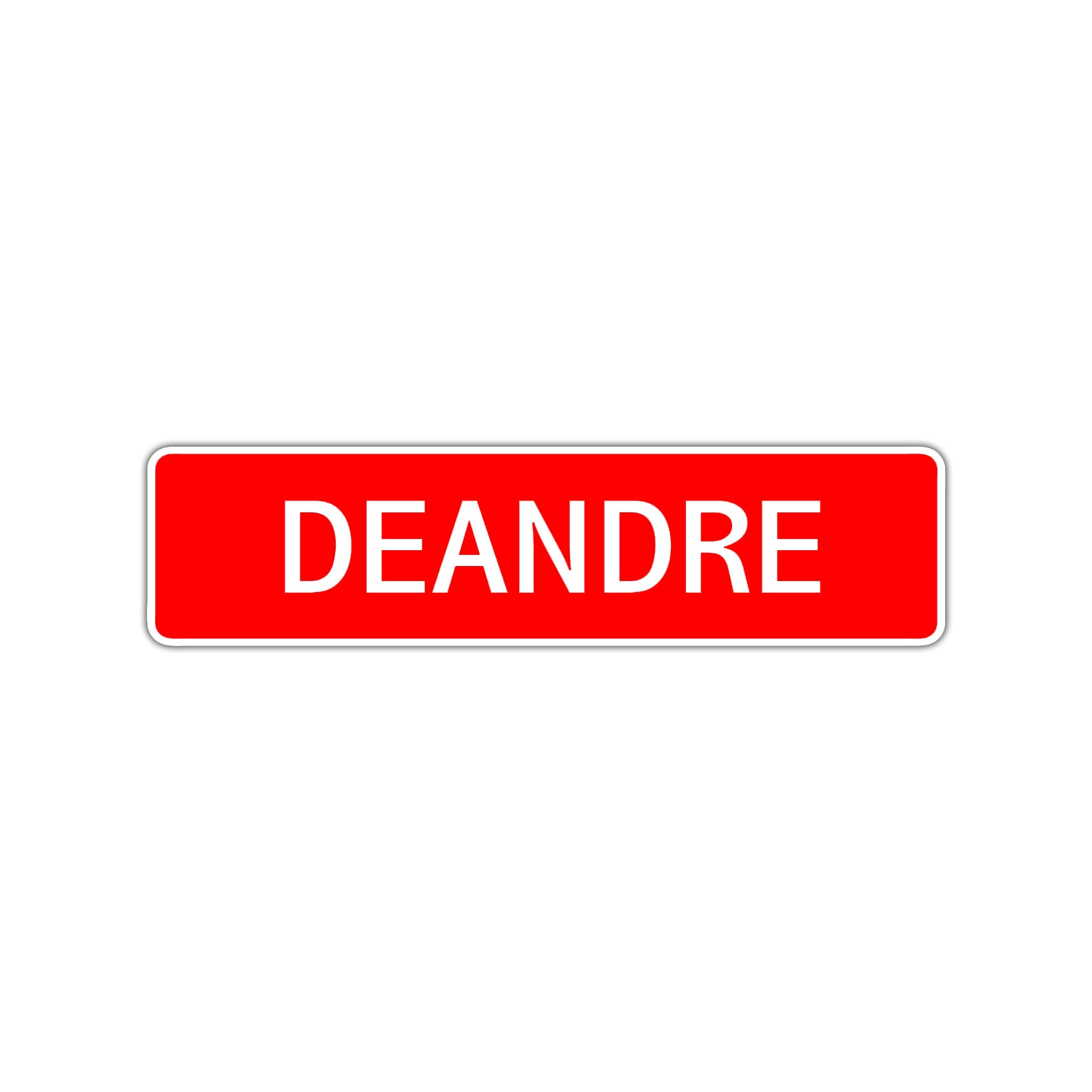 Deandre Street Sign Children Name Room Plate