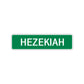 Hezekiah Street Sign Children Name Room Plate