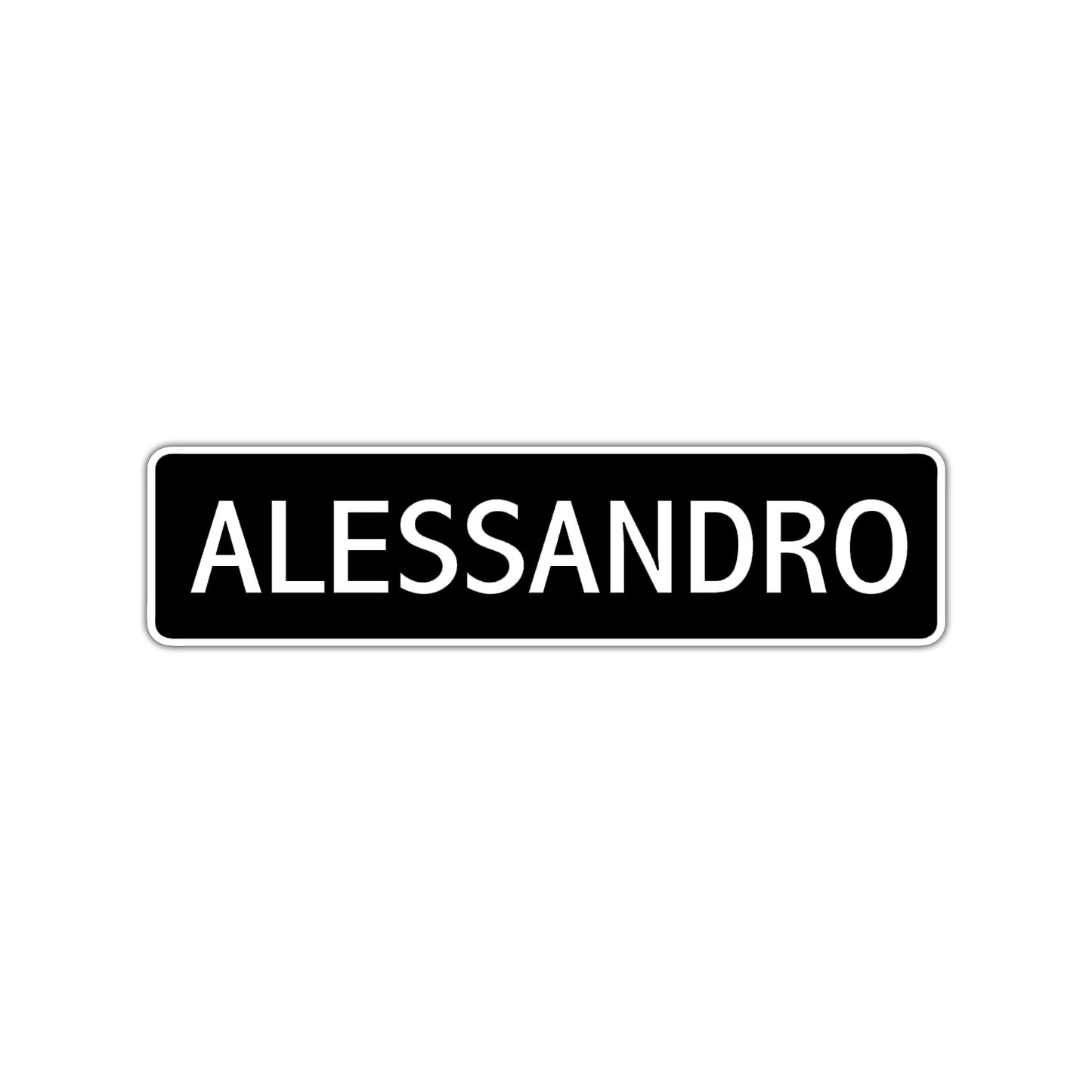 Alessandro Street Sign Children Name Room Plate