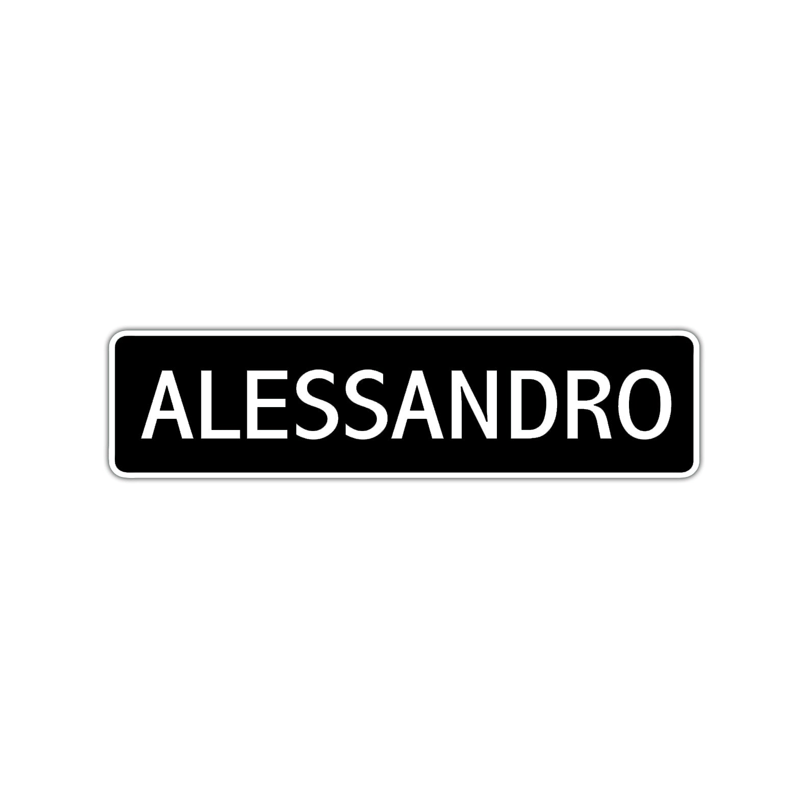 Alessandro Street Sign Children Name Room Plate