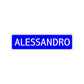 Alessandro Street Sign Children Name Room Plate