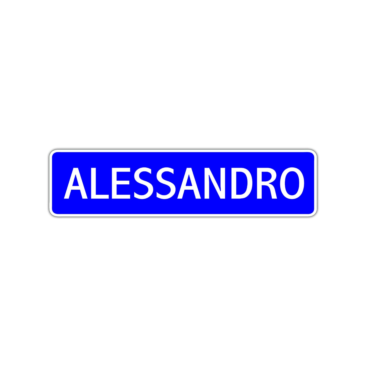 Alessandro Street Sign Children Name Room Plate