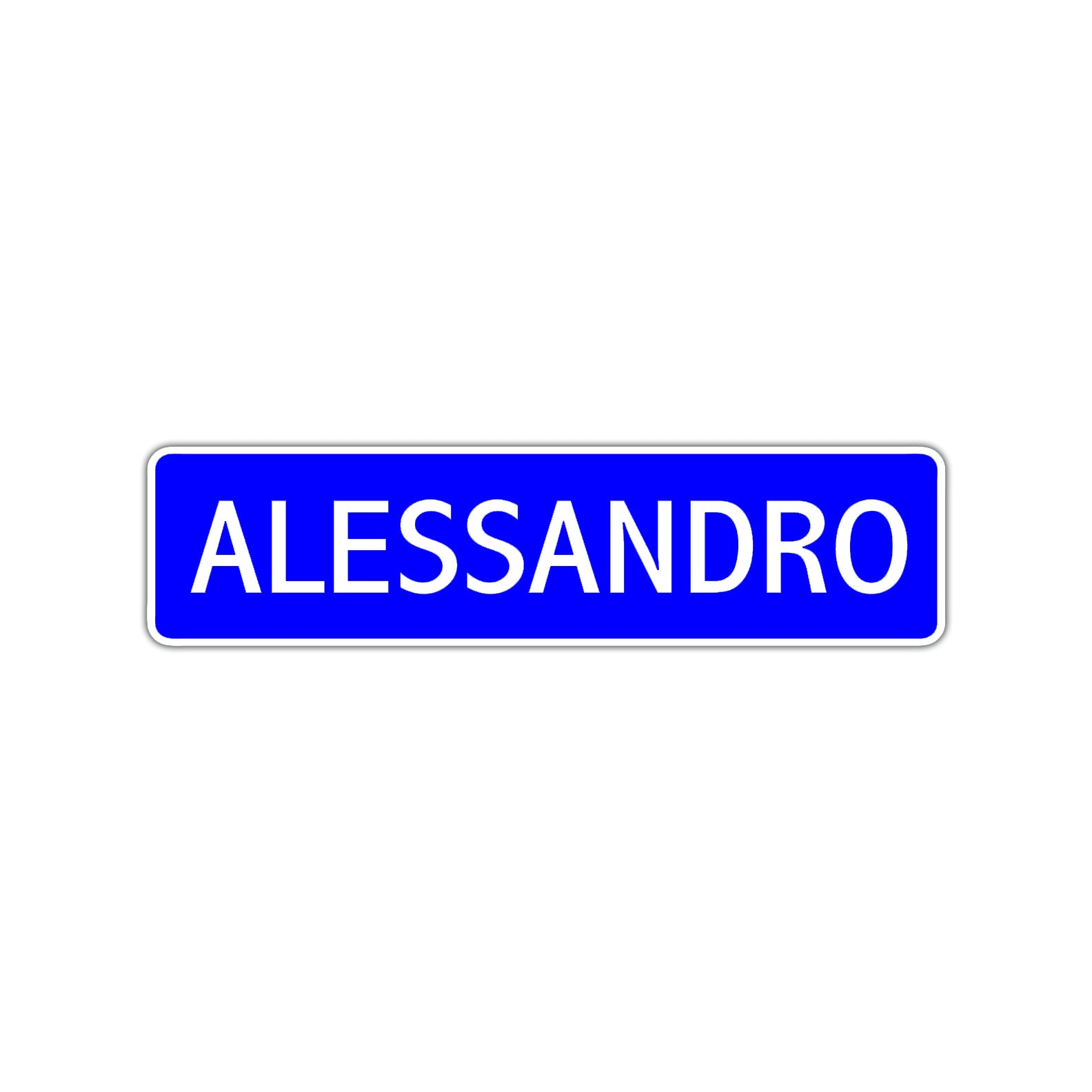 Alessandro Street Sign Children Name Room Plate