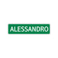 Alessandro Street Sign Children Name Room Plate