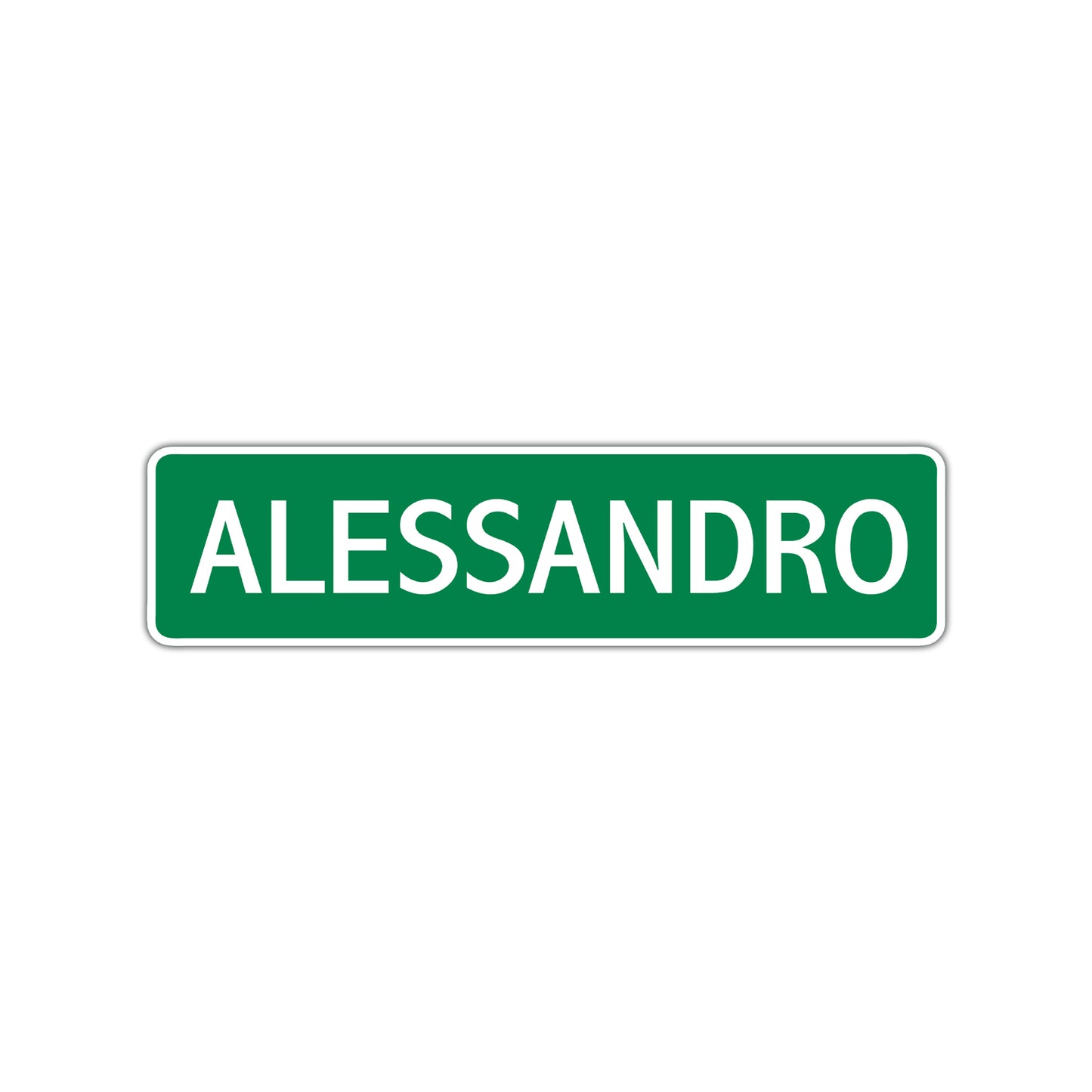 Alessandro Street Sign Children Name Room Plate