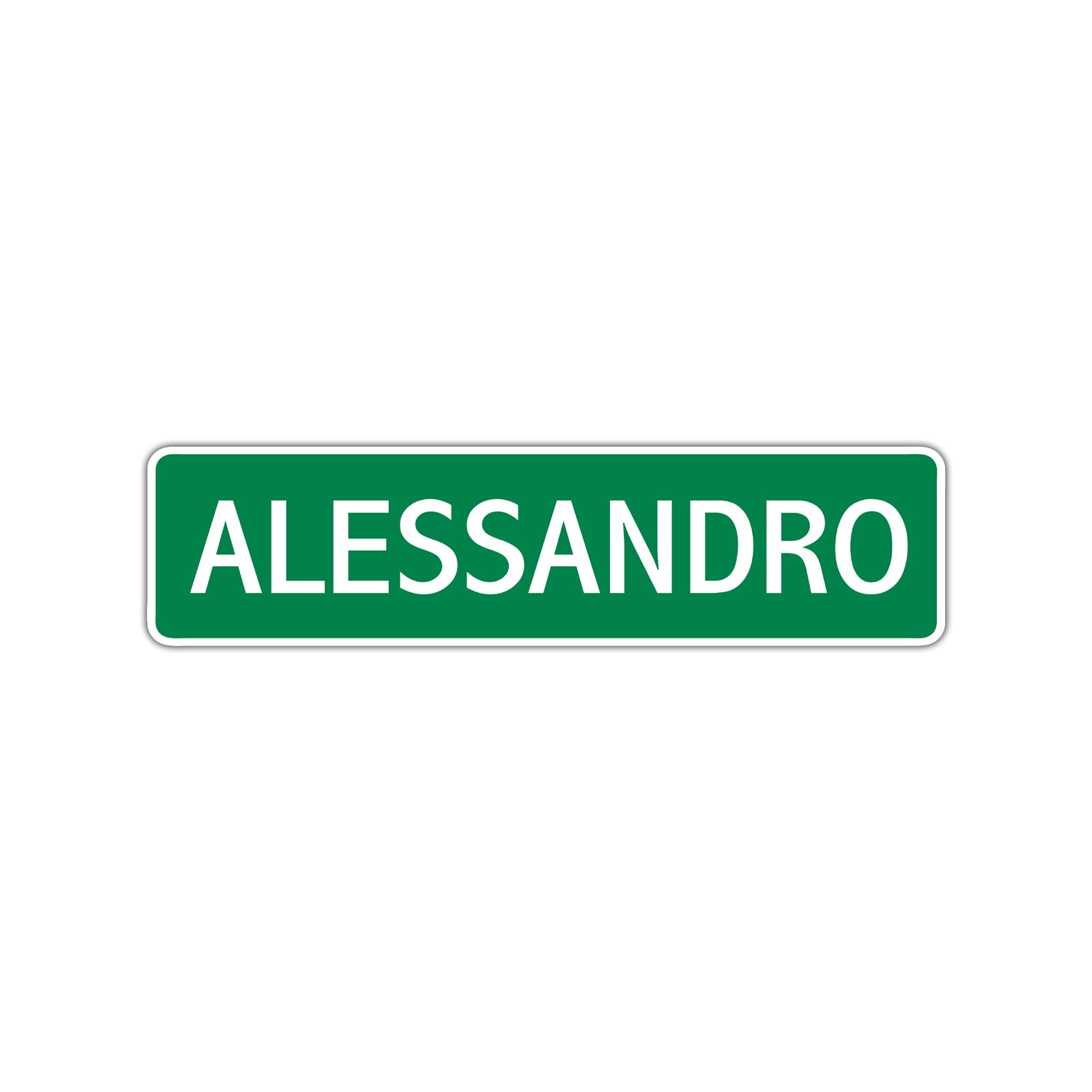 Alessandro Street Sign Children Name Room Plate