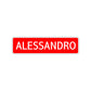 Alessandro Street Sign Children Name Room Plate
