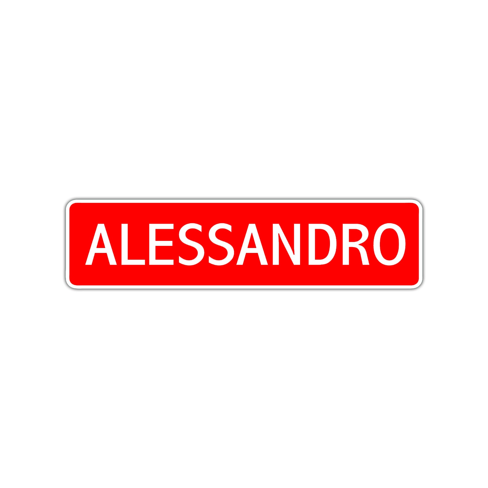 Alessandro Street Sign Children Name Room Plate