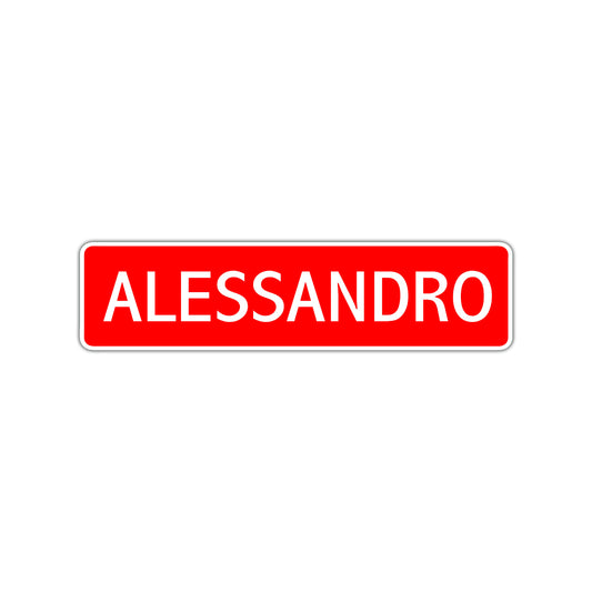 Alessandro Street Sign Children Name Room Plate