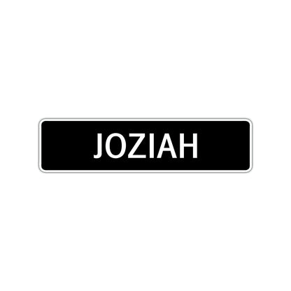 Joziah Street Sign Children Name Room Plate