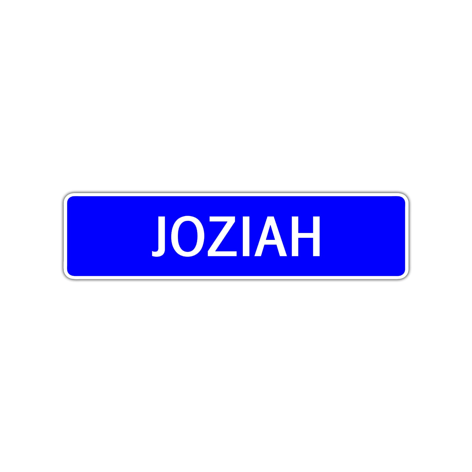 Joziah Street Sign Children Name Room Plate