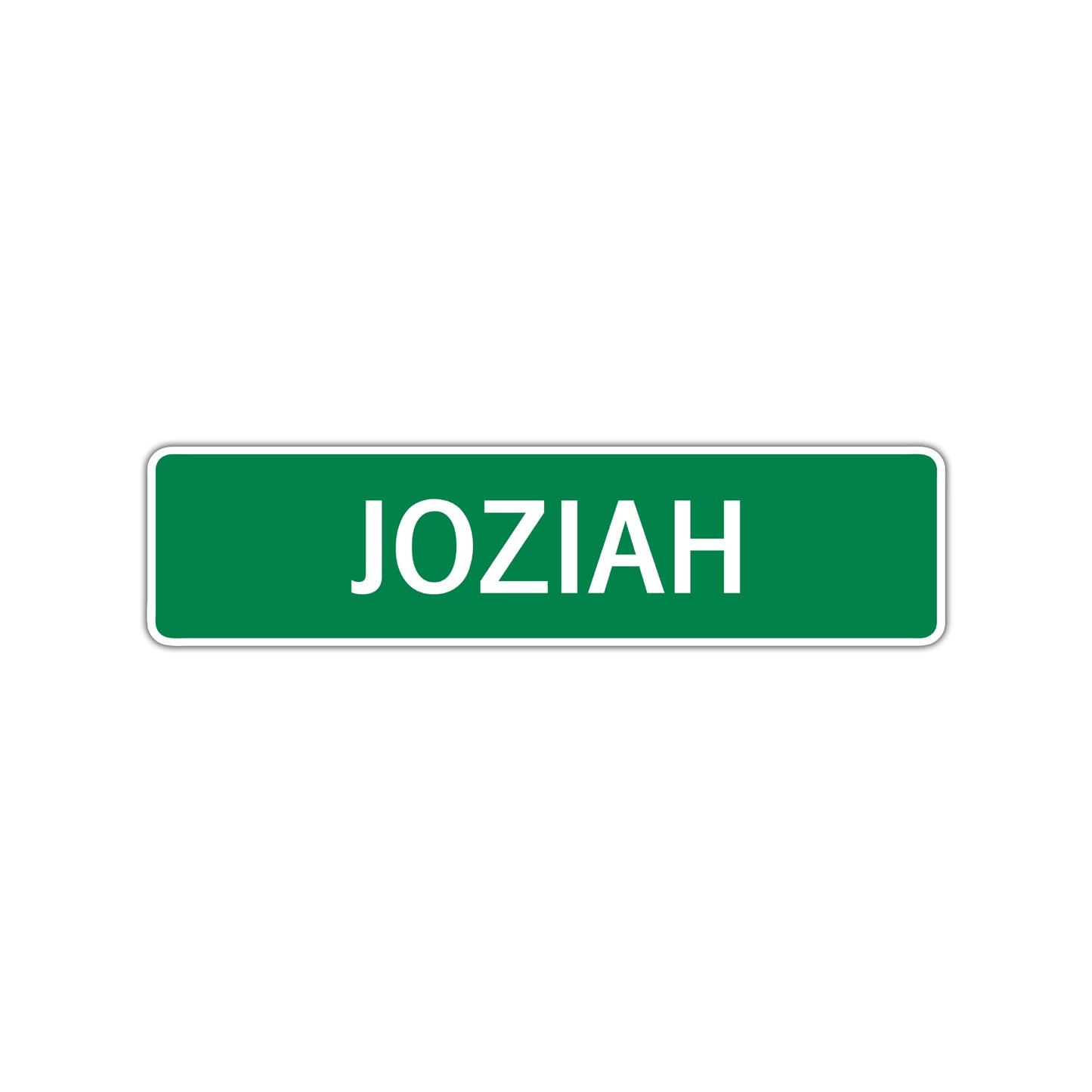 Joziah Street Sign Children Name Room Plate