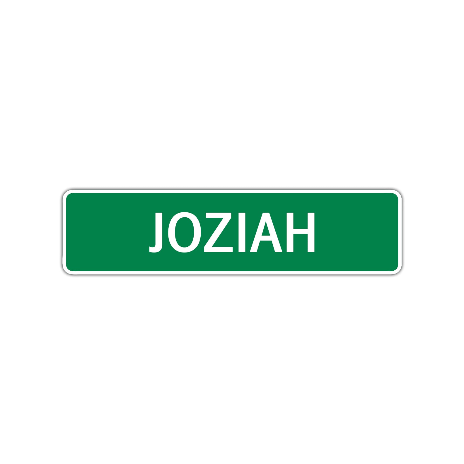 Joziah Street Sign Children Name Room Plate