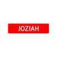 Joziah Street Sign Children Name Room Plate