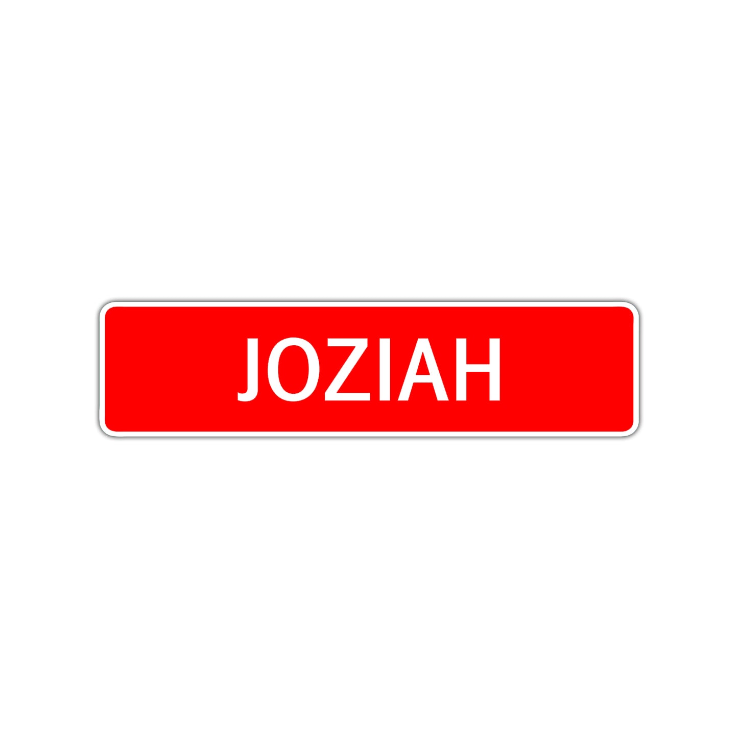 Joziah Street Sign Children Name Room Plate