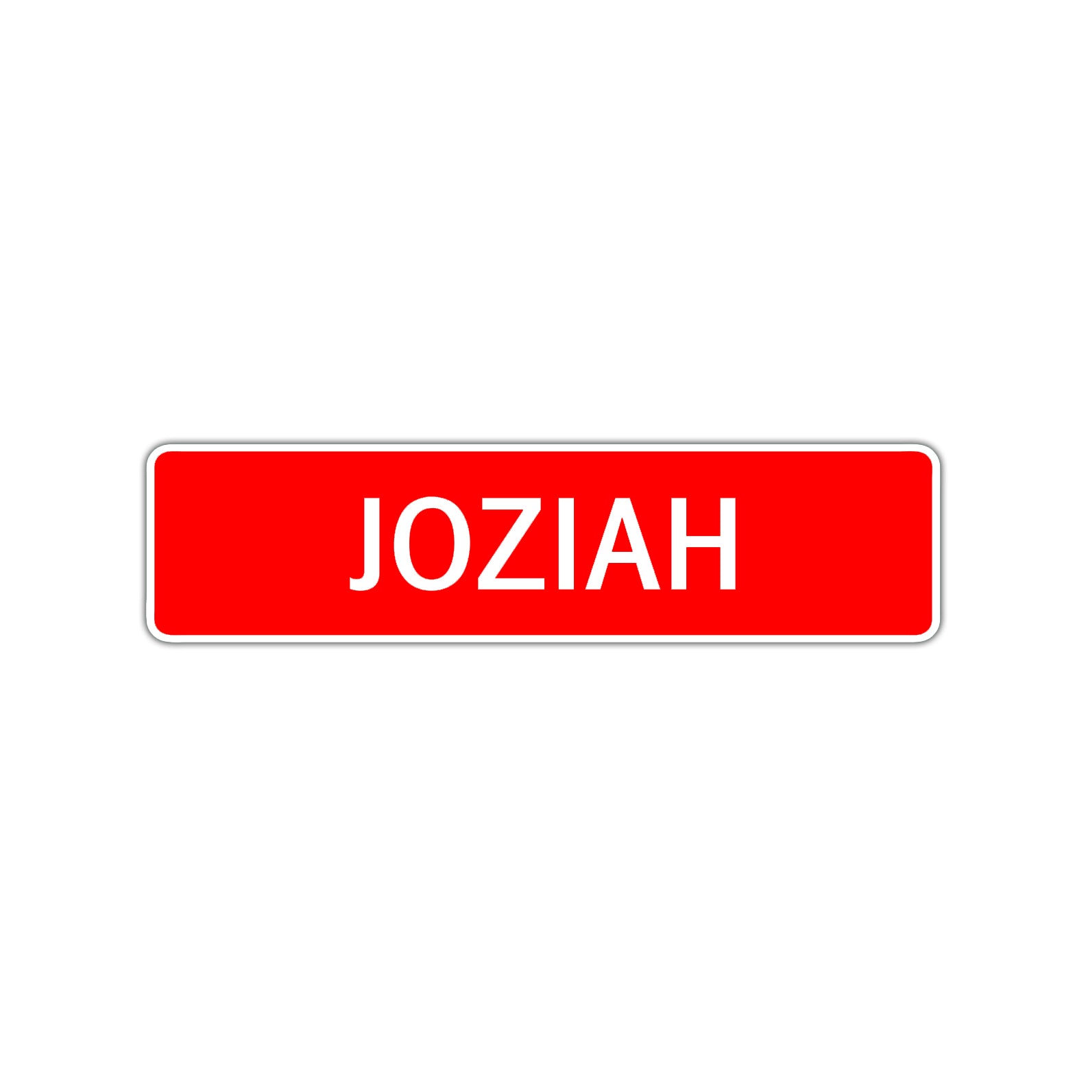 Joziah Street Sign Children Name Room Plate