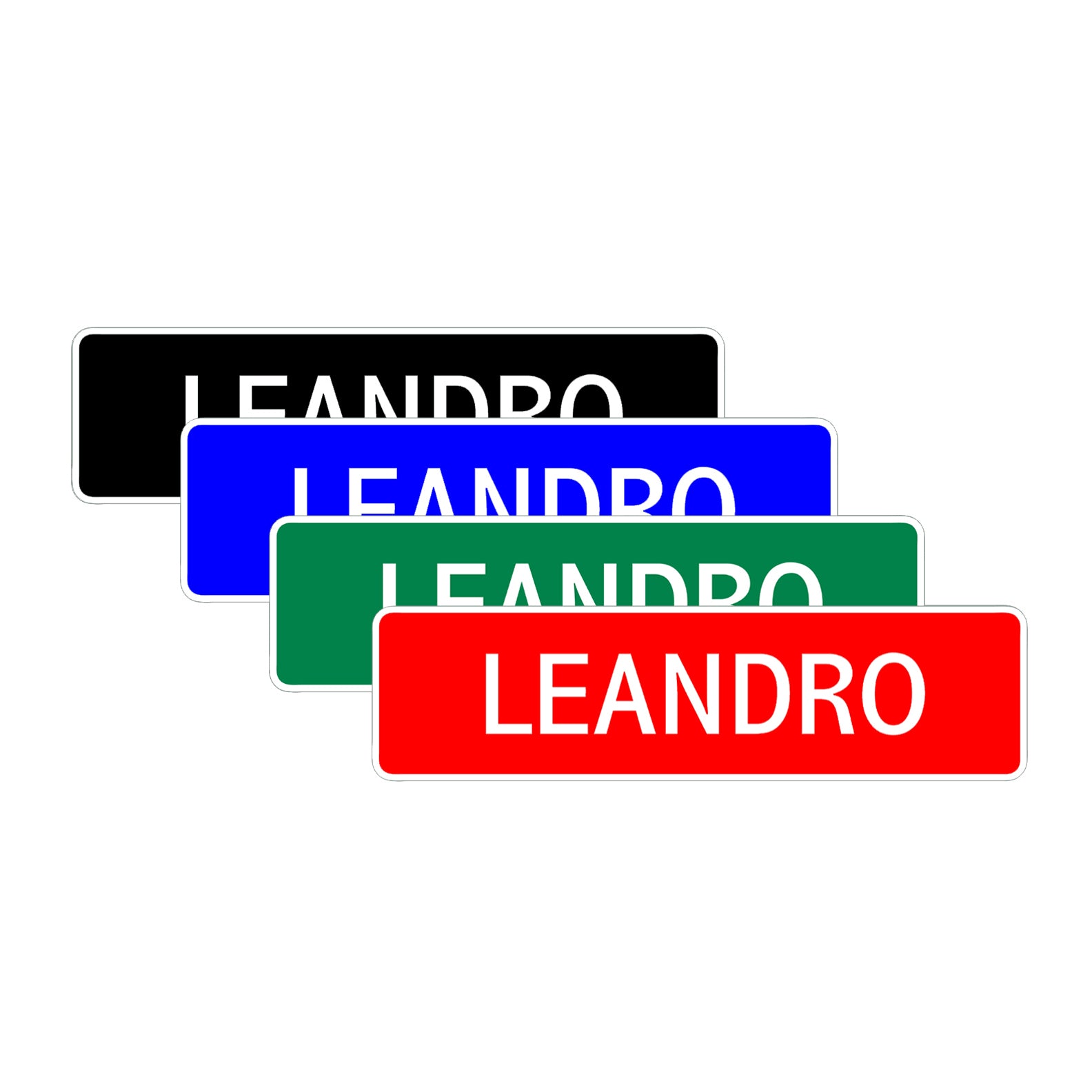 Leandro Street Sign Children Name Room Plate