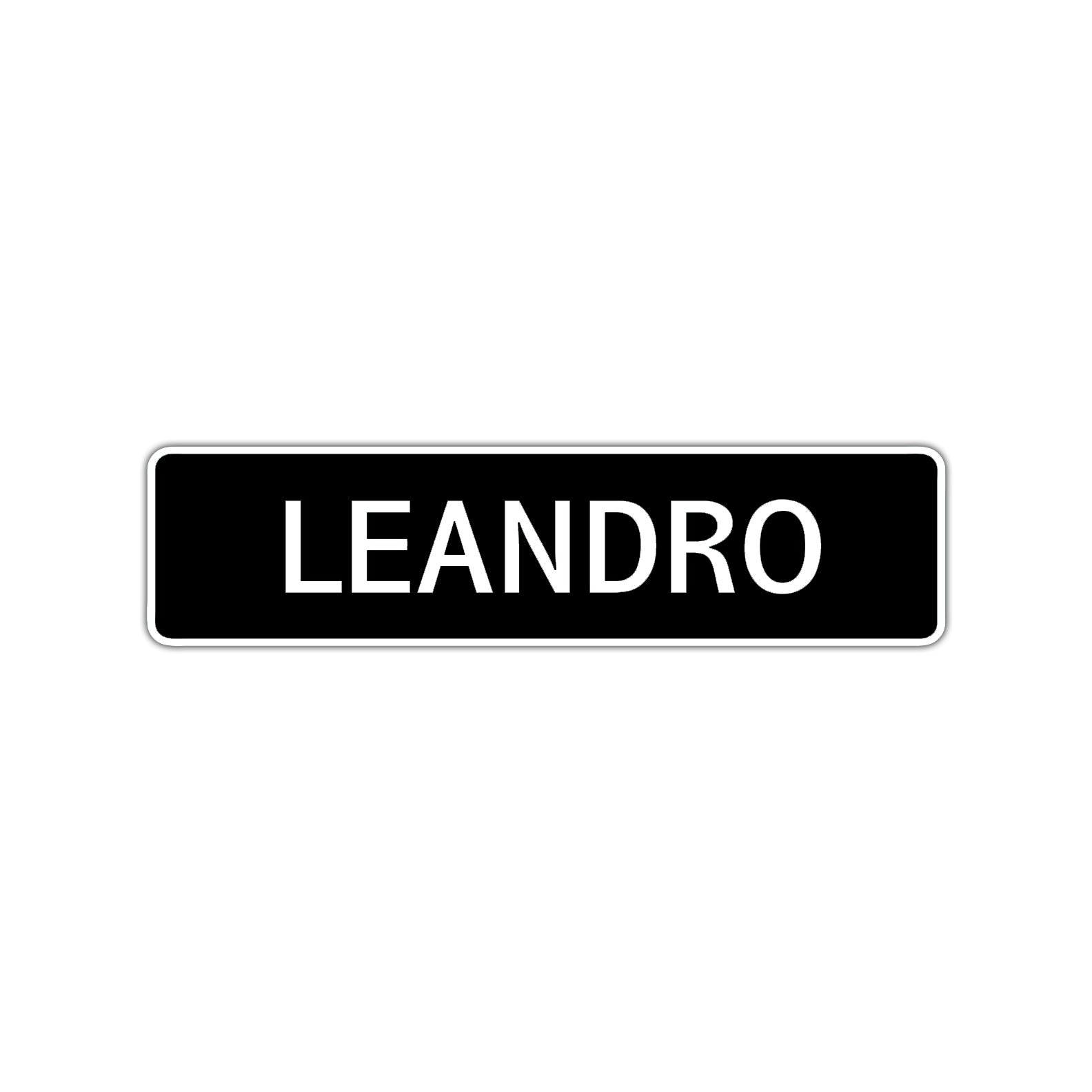 Leandro Street Sign Children Name Room Plate