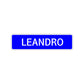 Leandro Street Sign Children Name Room Plate
