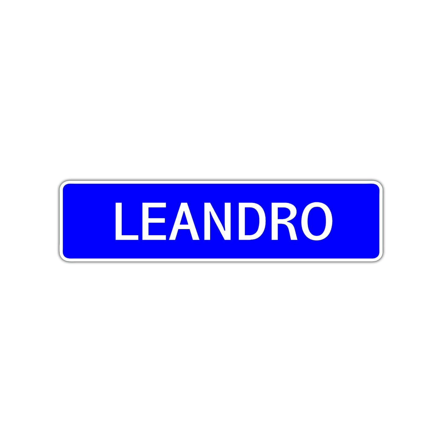 Leandro Street Sign Children Name Room Plate