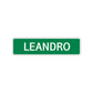 Leandro Street Sign Children Name Room Plate
