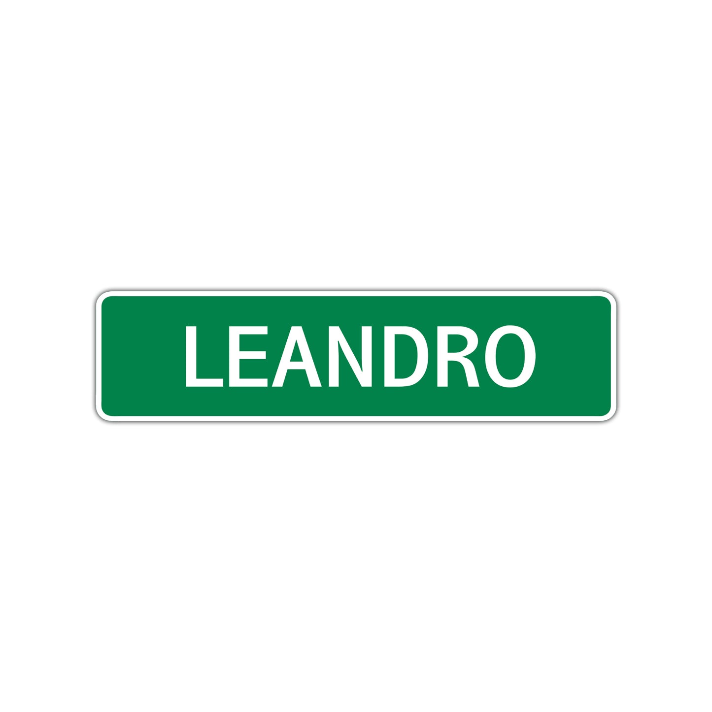 Leandro Street Sign Children Name Room Plate
