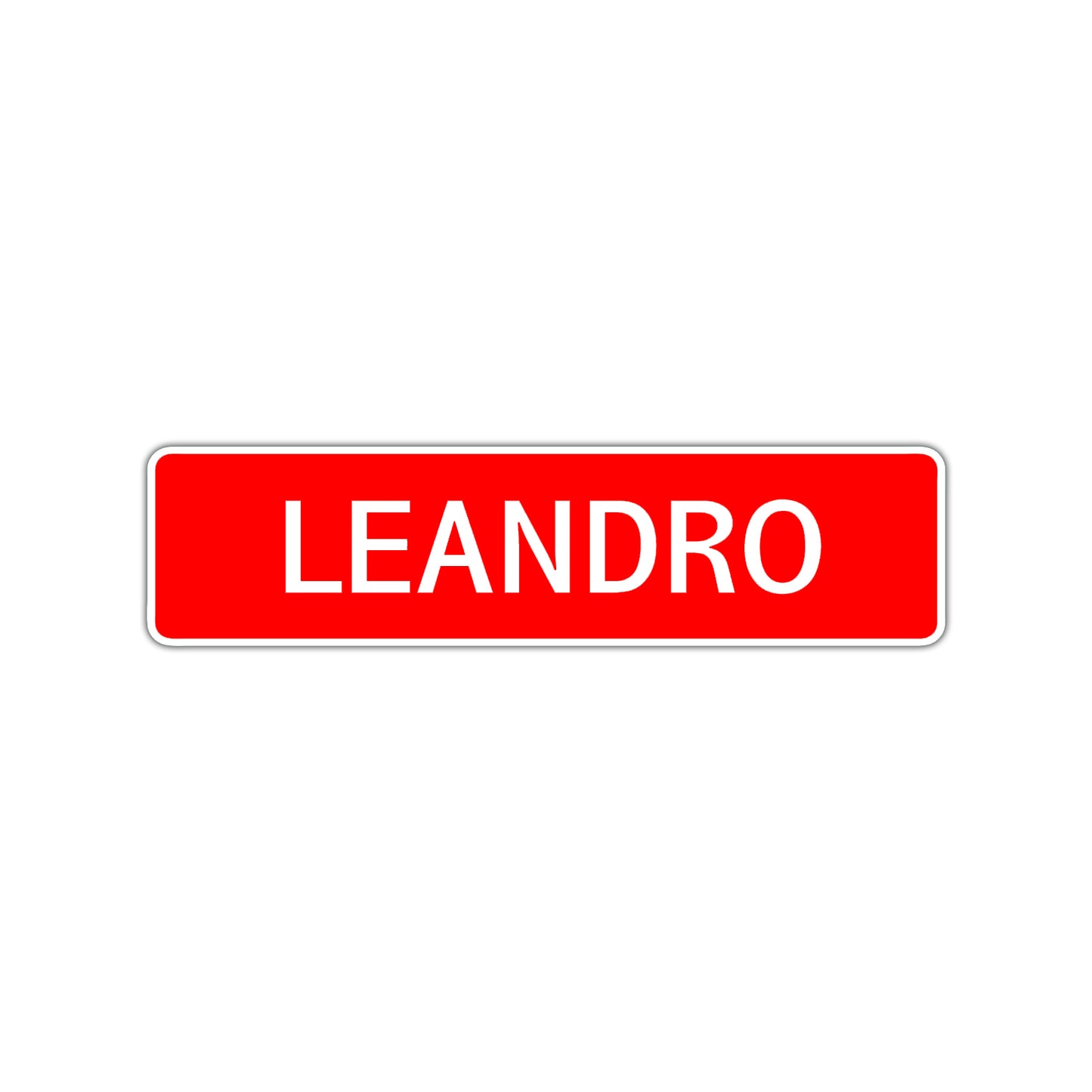 Leandro Street Sign Children Name Room Plate
