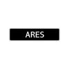 Ares Street Sign Children Name Room Plate
