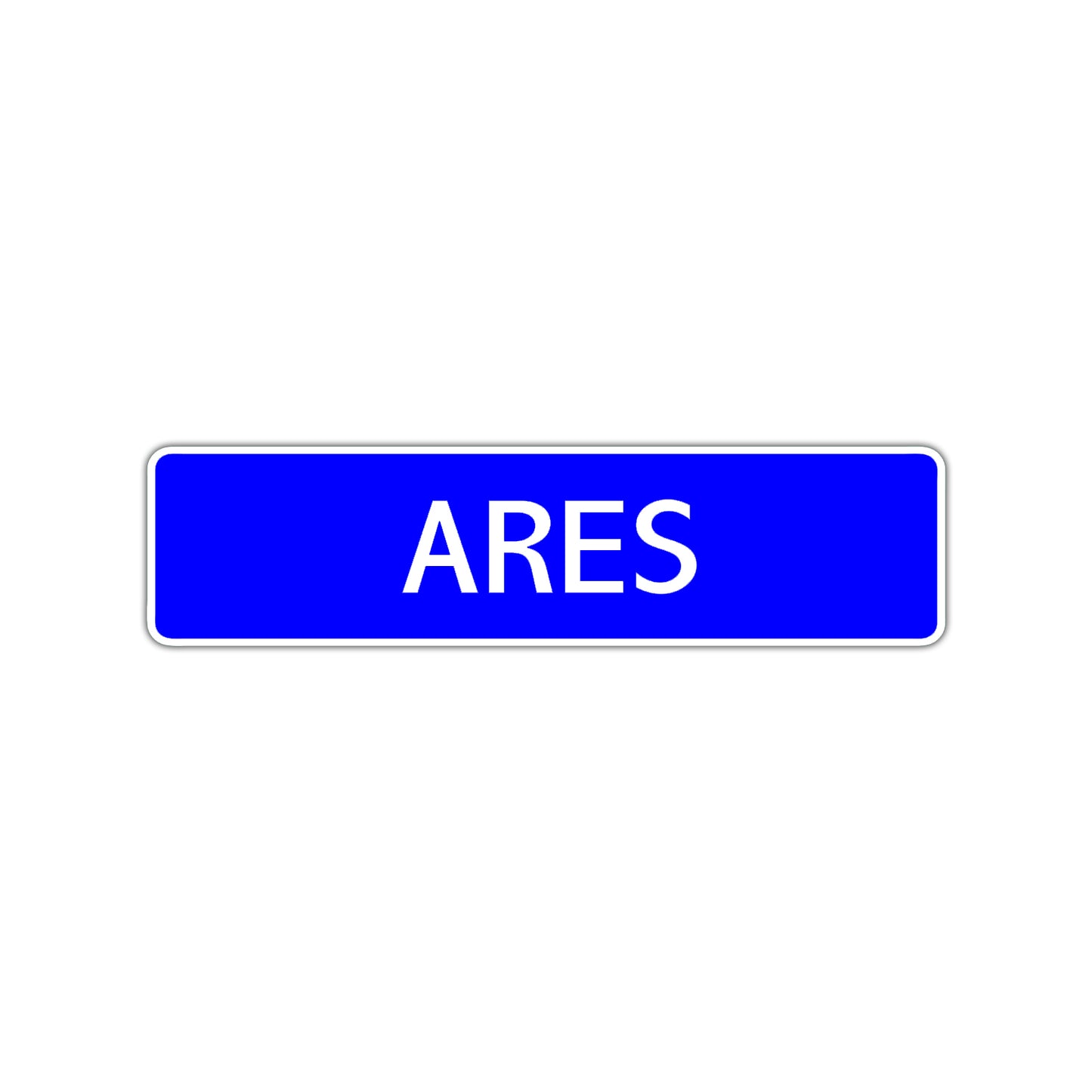 Ares Street Sign Children Name Room Plate