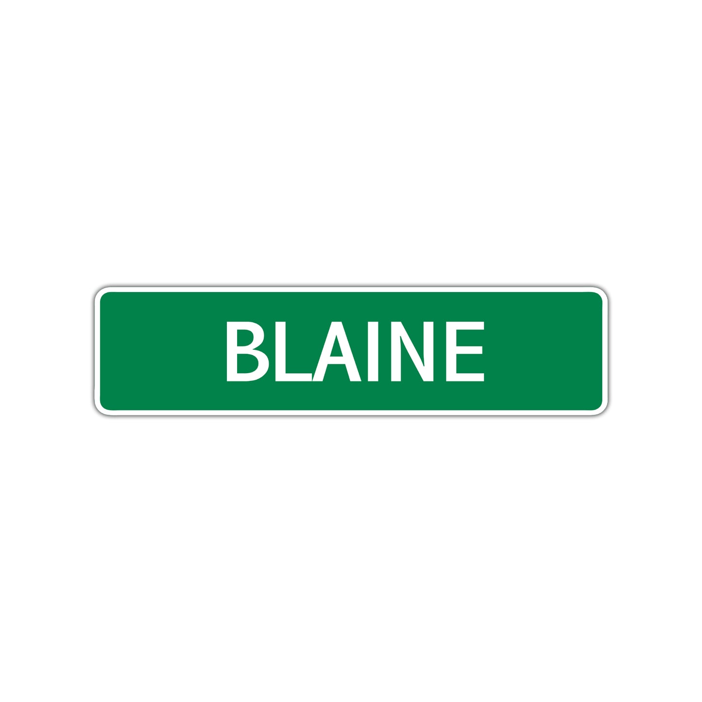 Blaine Street Sign Children Name Room Plate