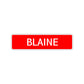 Blaine Street Sign Children Name Room Plate