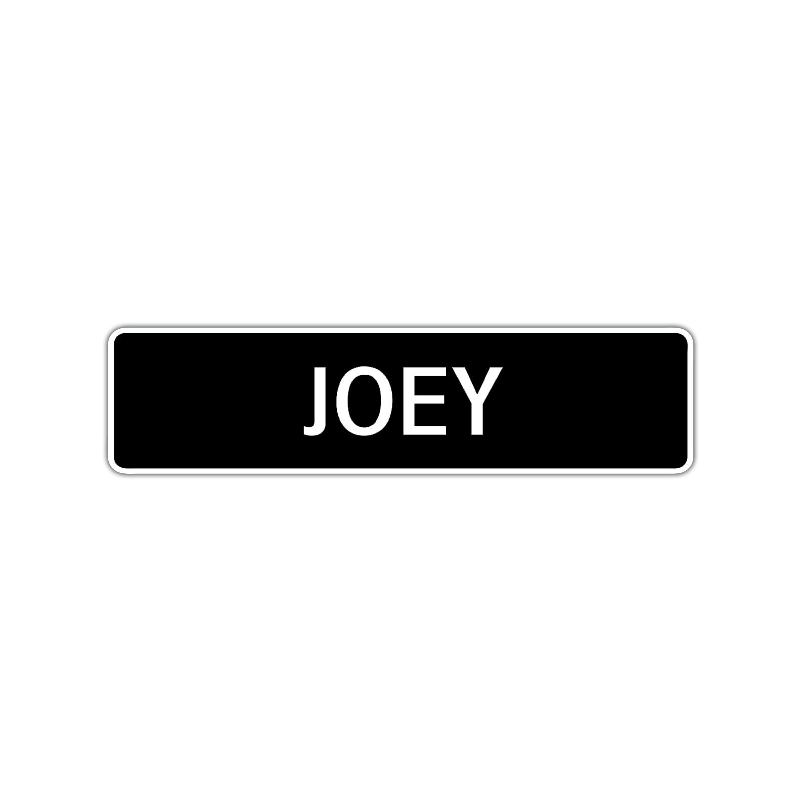 Joey Street Sign Children Name Room Plate