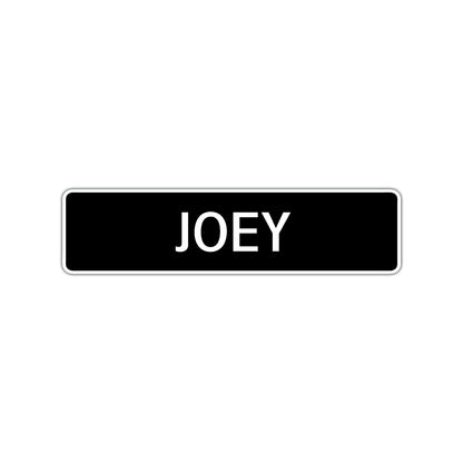 Joey Street Sign Children Name Room Plate