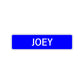 Joey Street Sign Children Name Room Plate