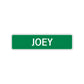 Joey Street Sign Children Name Room Plate