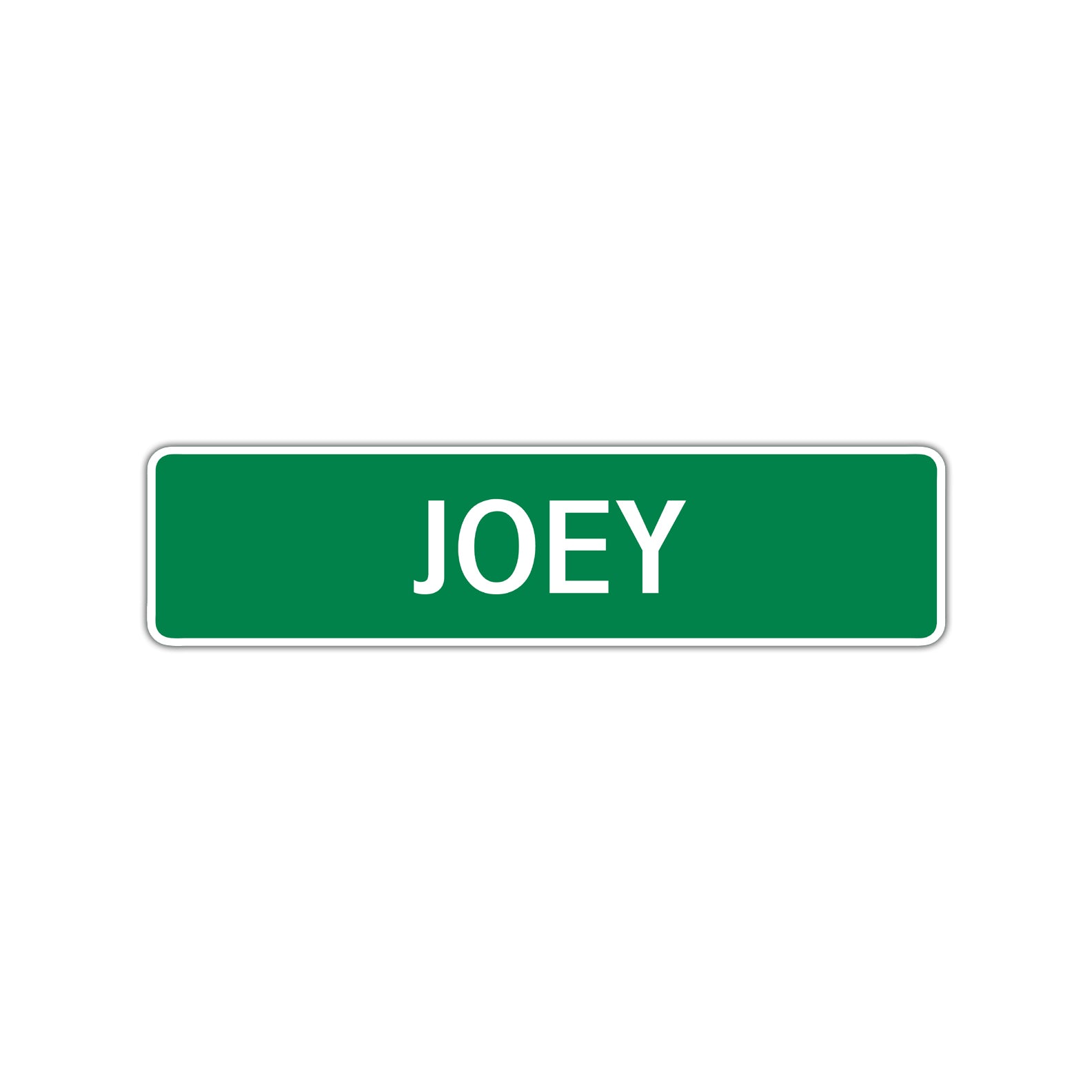 Joey Street Sign Children Name Room Plate