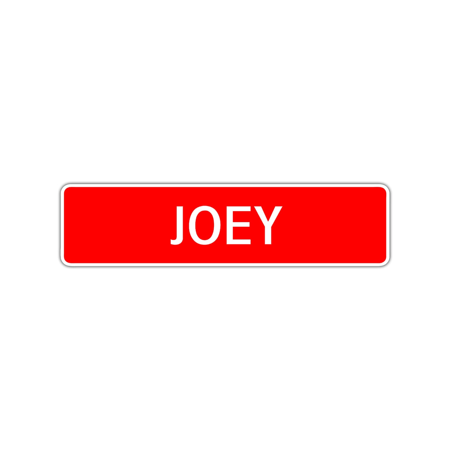 Joey Street Sign Children Name Room Plate