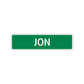 Jon Street Sign Children Name Room Plate