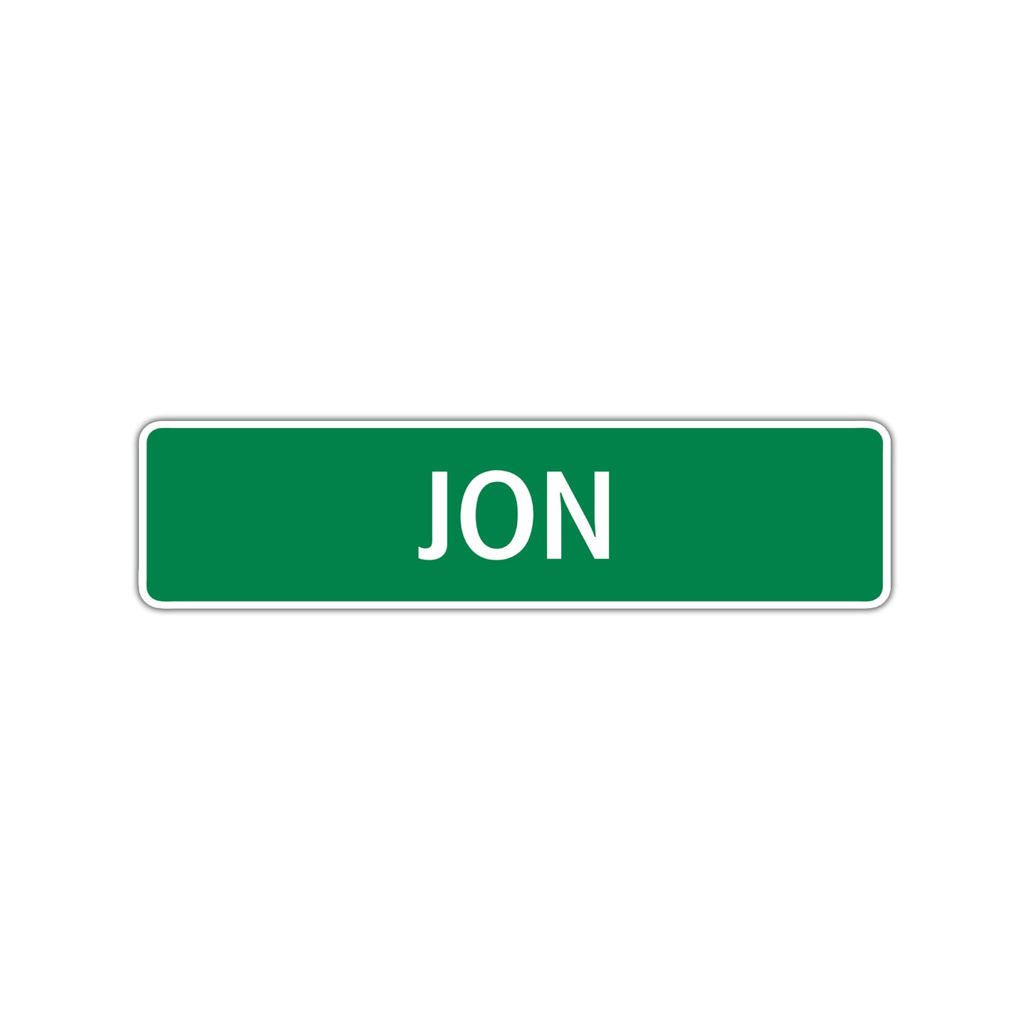 Jon Street Sign Children Name Room Plate