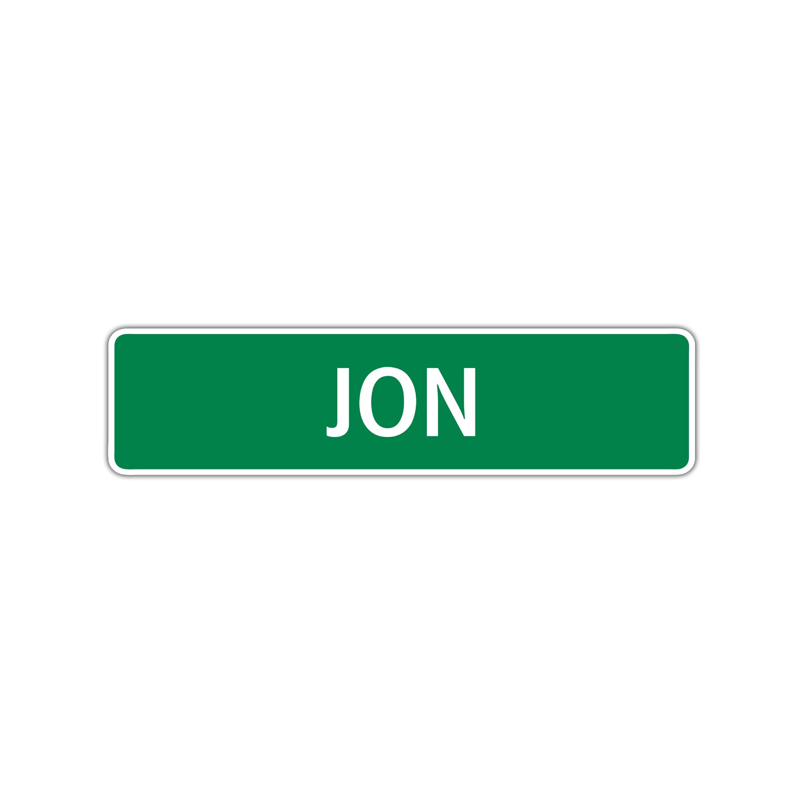 Jon Street Sign Children Name Room Plate
