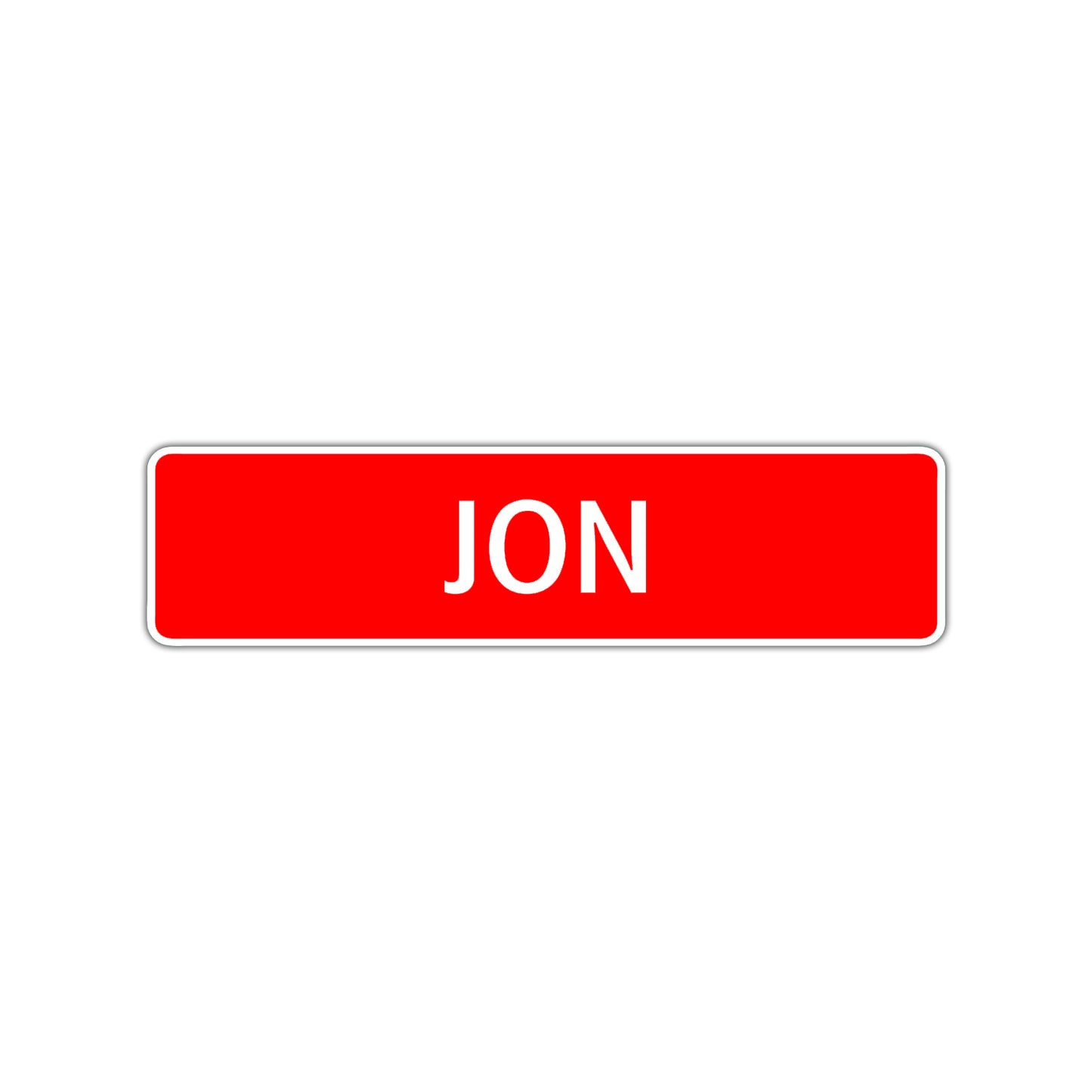 Jon Street Sign Children Name Room Plate