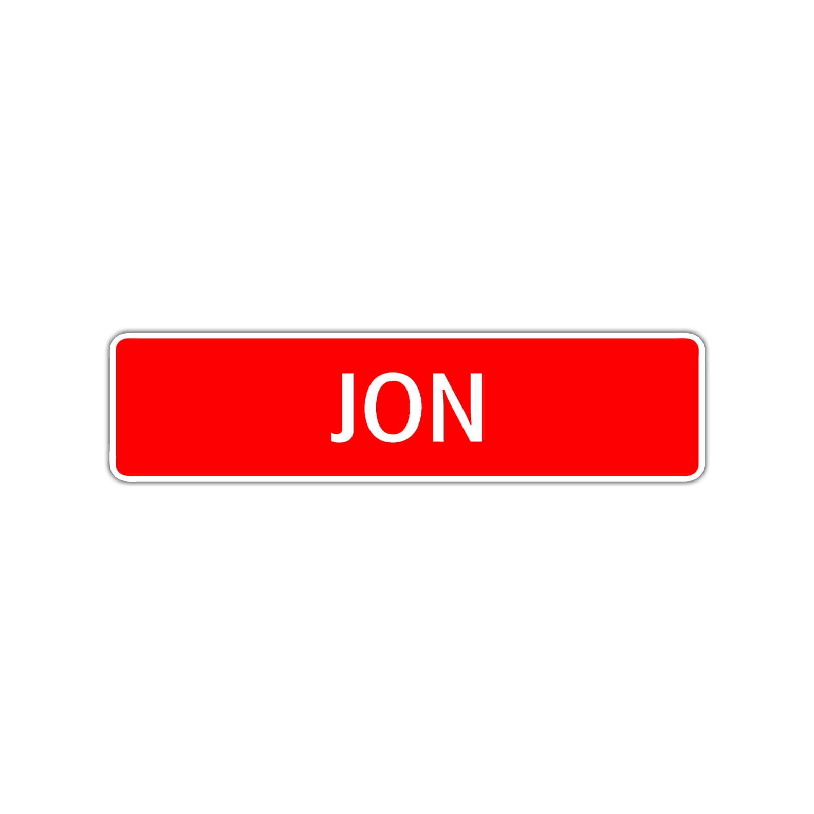 Jon Street Sign Children Name Room Plate