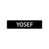 Yosef Street Sign Children Name Room Plate