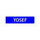 Yosef Street Sign Children Name Room Plate