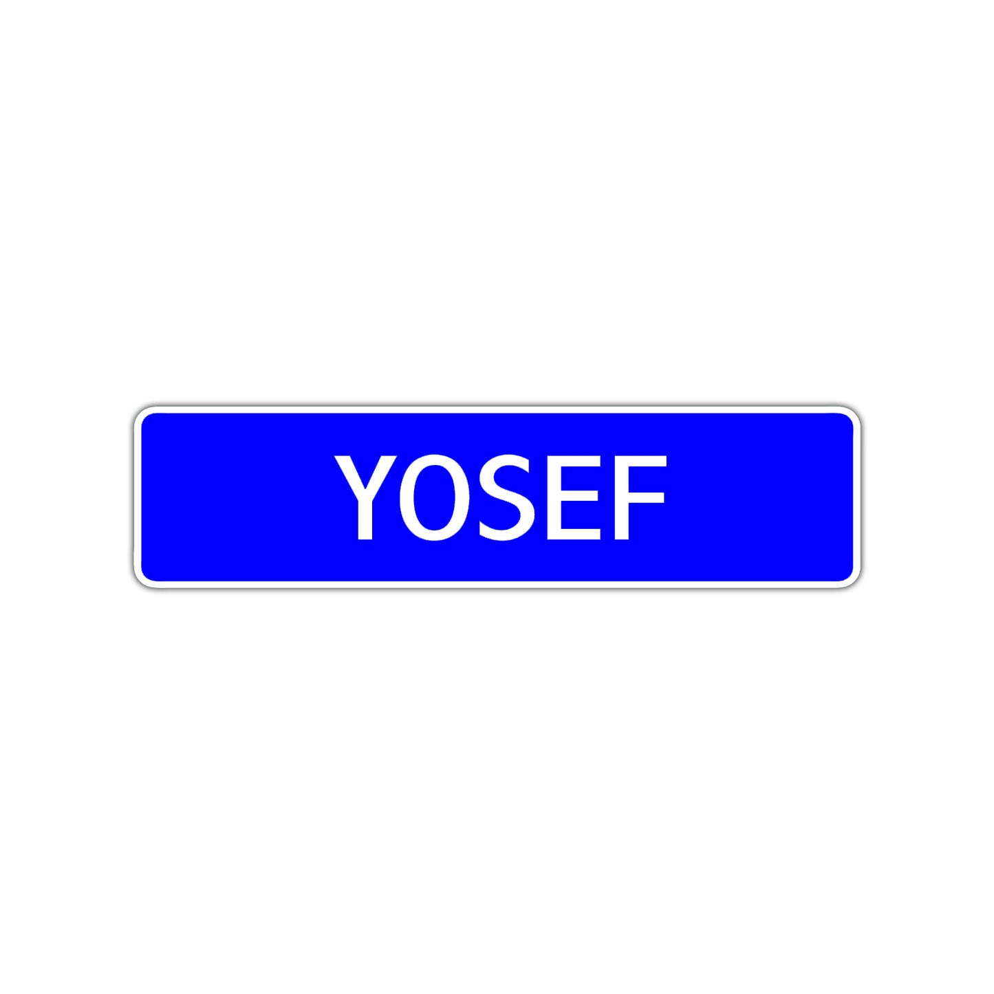 Yosef Street Sign Children Name Room Plate