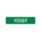 Yosef Street Sign Children Name Room Plate