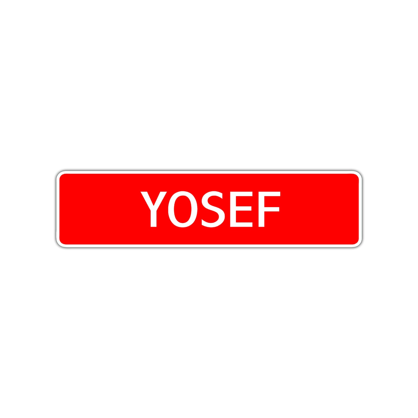 Yosef Street Sign Children Name Room Plate